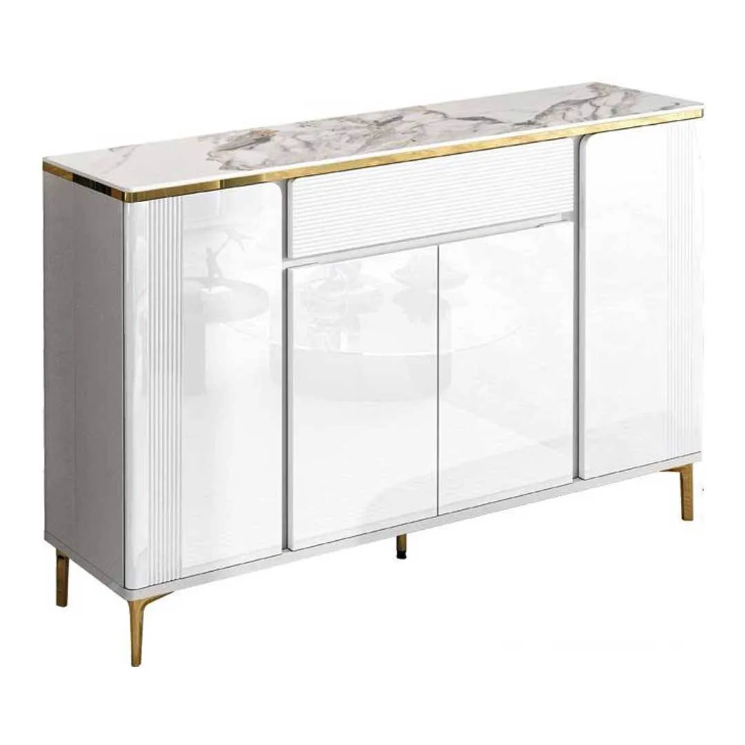 Albus 4 Doors Shoes Cabinet with Sintered Stone Top